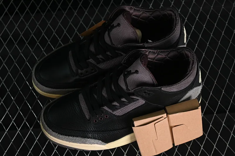 All categories Air Jordan Jordan series basketball shoes Air Jordan 3 A Ma Maniere x Air Jordan 3 Retro "Black" AJ3 Joe 3 joint model FZ4811-001